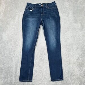 BKE Gabby Curvy Fit High Rise Skinny Jeans Dark Wash Blue 30x31.5 Stretch Denim